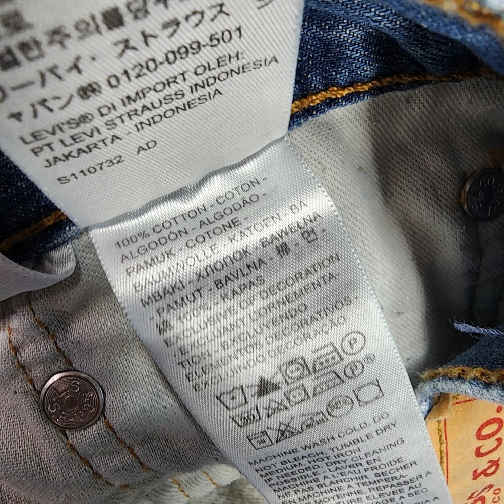 LEVI'S 527 Light Blue Wash Denim Jeans Men's 32 x 32